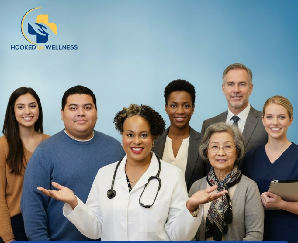 Dr Hooks, ownner of Hooked on Wellness Clinic offers complete wellness care for mind, body and spirit.
